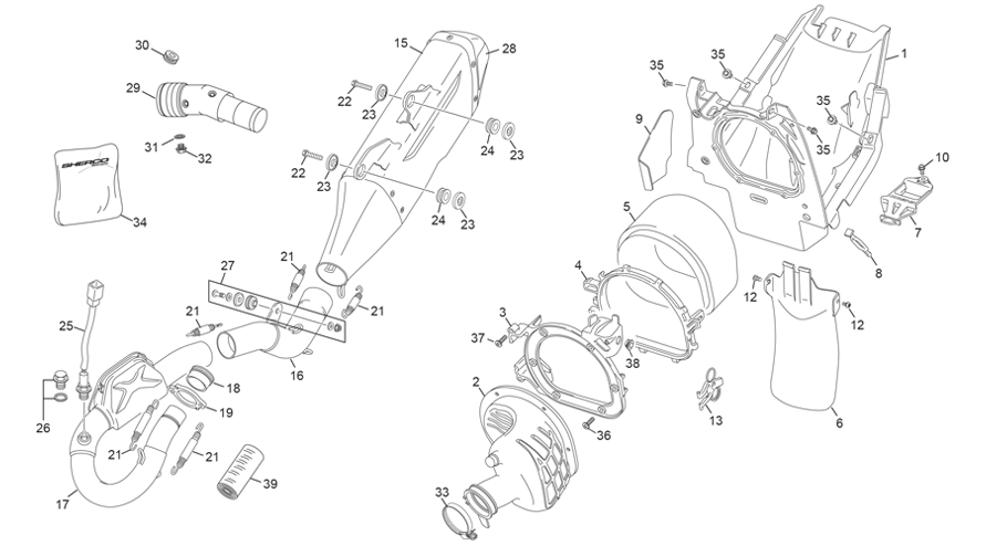 AIRBOX - EXHAUST SYSTEM