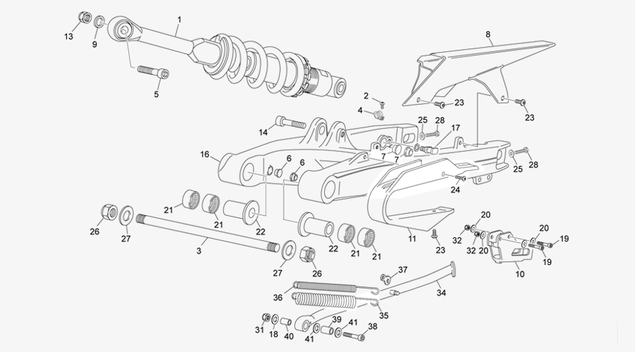 REAR SHOCK - SWINGARM