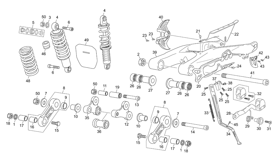 REAR SHOCK - SWINGARM