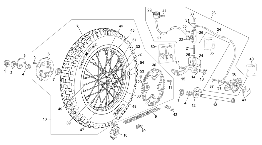REAR WHEEL WITH BRAKTEC SYSTEM
