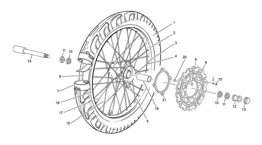 10 - FRONT WHEEL