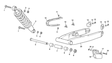 3 - REAR SHOCK - SWINGARM