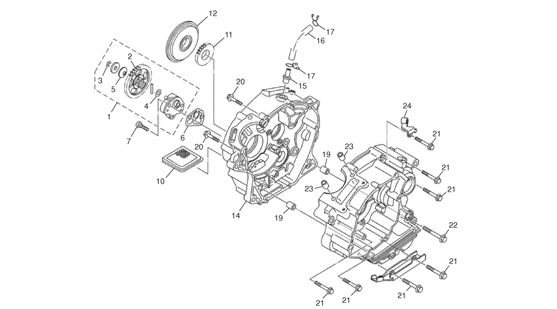 18 - CENTRAL CRANCKCASE