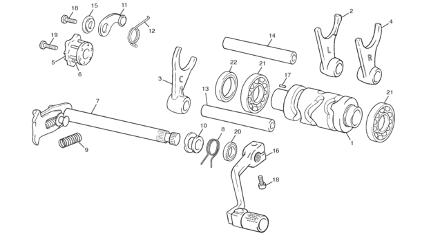 13 - GEAR SELECTOR GROUP