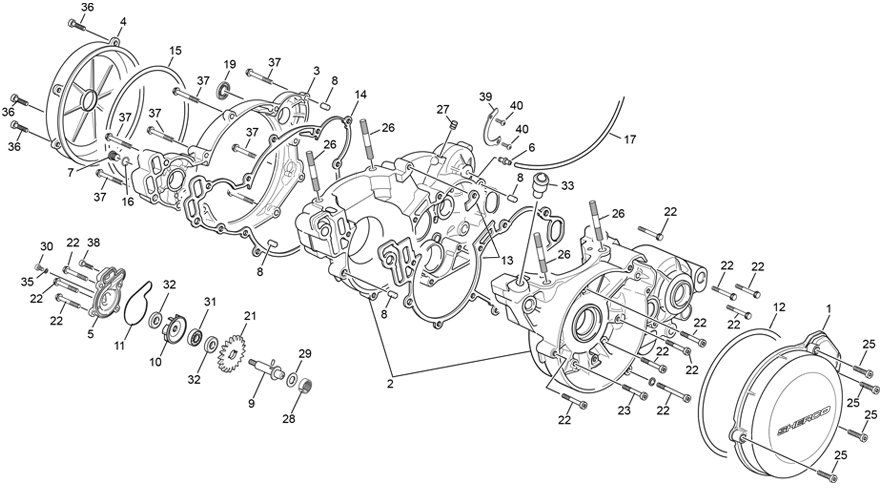 15 - CRANKCASE ASSEMBLY