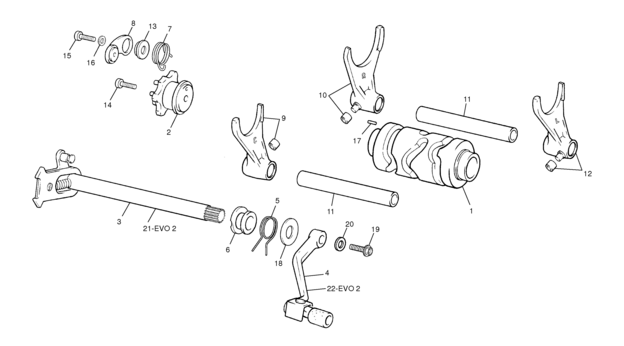 14 - GEAR SELECTOR GROUP