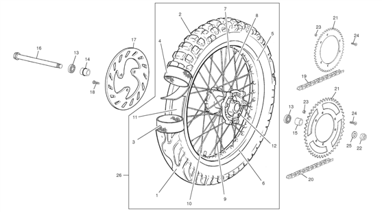 17 - REAR WHEEL