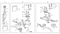 8 - MASTER CYLINDER FRONT - CLUTCH - REAR