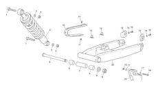3 - REAR SHOCK - SWINGARM