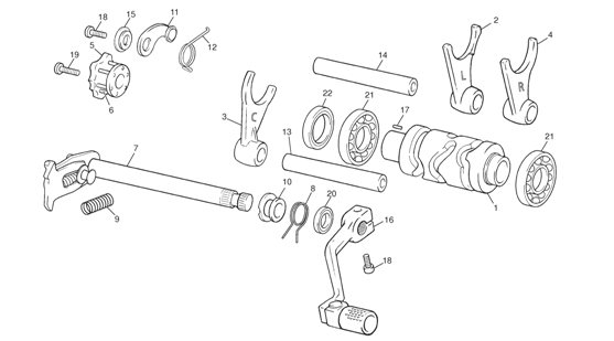 11 - GEAR SELECTOR GROUP