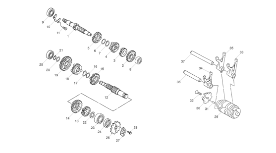 33 - TRANSMISSION 125CC