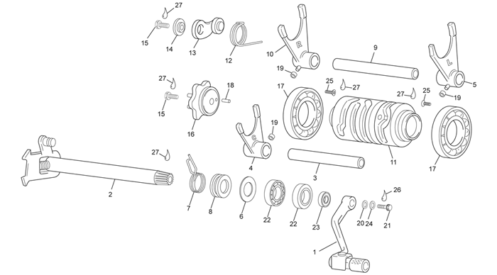 15 - GEAR SELECTOR GROUP