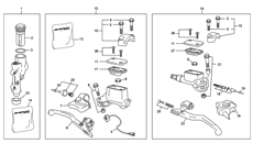 7 - MASTER CYLINDER FRONT - CLUTCH - REAR