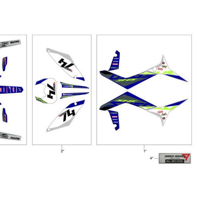 LATERAL PANEL STICKER KIT REPLICA ROMAN 2023