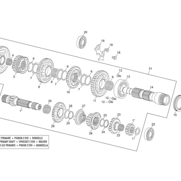 GEARBOX WASHER 18X24X1