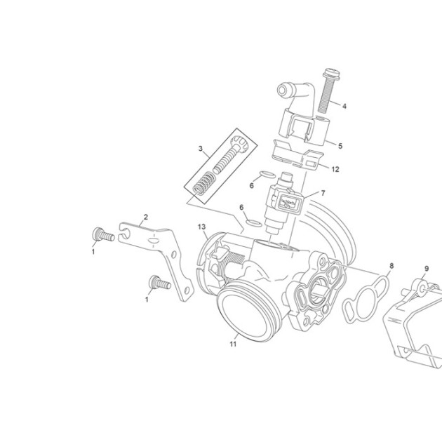 THROTTLE BODY CABLE BRACKET