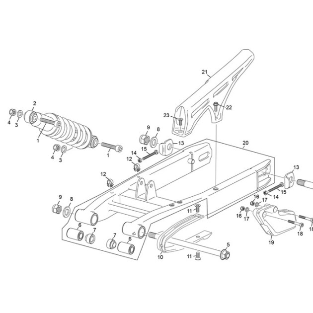 SILENTBLOC SWINGARM 50/125 EVO