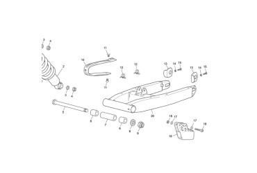 SPACER SWING ARM 50 EVO