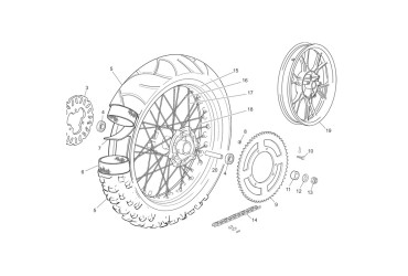 REAR SPROCKET 60 Z 6 HOLES STEEL BLACK