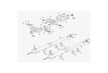 HOLDER FRONT BRAKE TUBE END 450