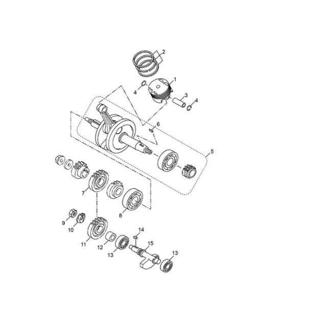 CRANKSHAFT BEARING D.25x62x17