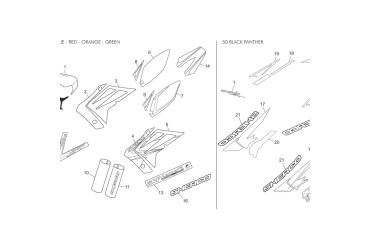 STIKER SWINGARM SET 50 SM CHAMP