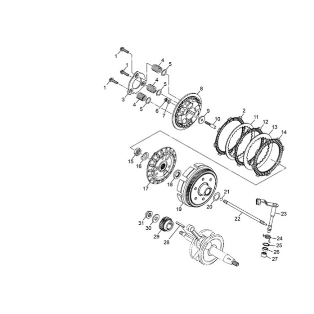 NUT M14x1 H=8 CH=22