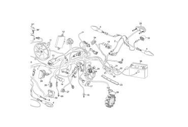 WIRE HARNESS REAR PART 125 4T