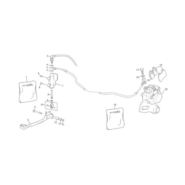 REAR MASTER CYLINDER 50-125 06 AJP SEE 4078