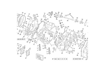KIT GASKET BOTTOM ENGINE 250/300 4T FL