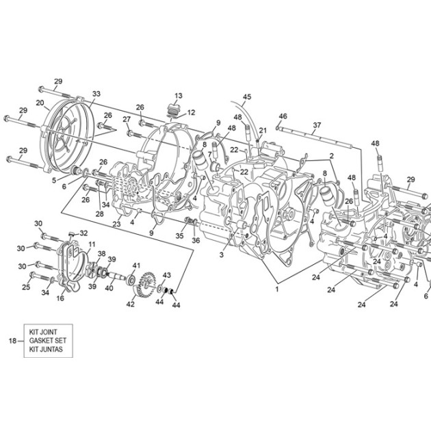 CLUTCH COVER  250/300 SE 24 ALU