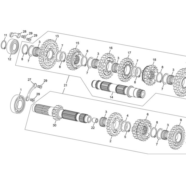 GEAR BOX ASSY 250/300 SE 2025
