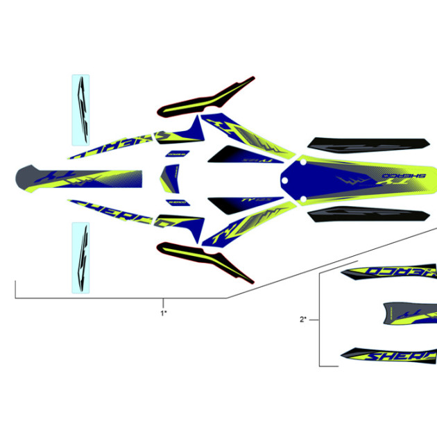 KIT STICKER TY SHERCO LIMITED EDITION 2024