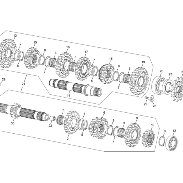 GEAR 3 Z26 250/300 2T END 2025