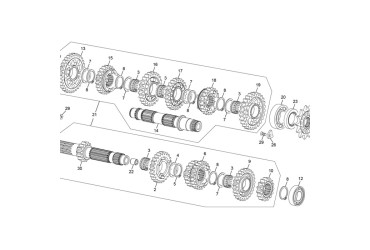 GEAR 5  Z22 250/300 2T END 2025
