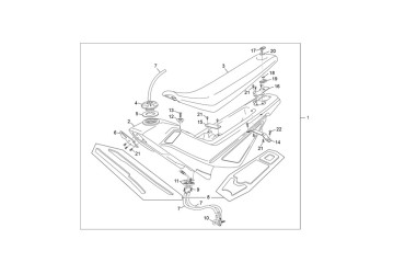 SPACER SEAT /TANK END 450