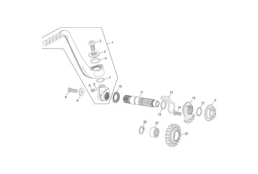 KICKSTART LEVER COMPLET SH133 EVO