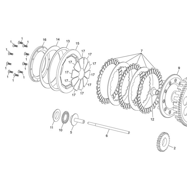 KIT CLUTCH LEVERS 1.65