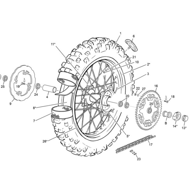 REAR BOLT WEEL 2024 M24