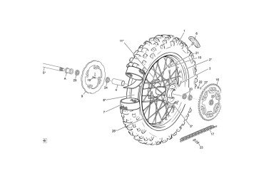 18 INCH ENDURO RACING WHEEL ASSY