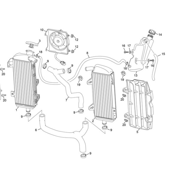 RADIATOR SIDE PANEL KIT END IPD SE SEF 2025