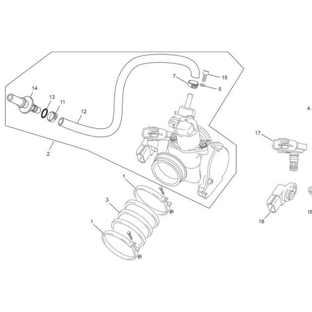 THROTTLE BODY ASSY END SYN 300 SEF 25