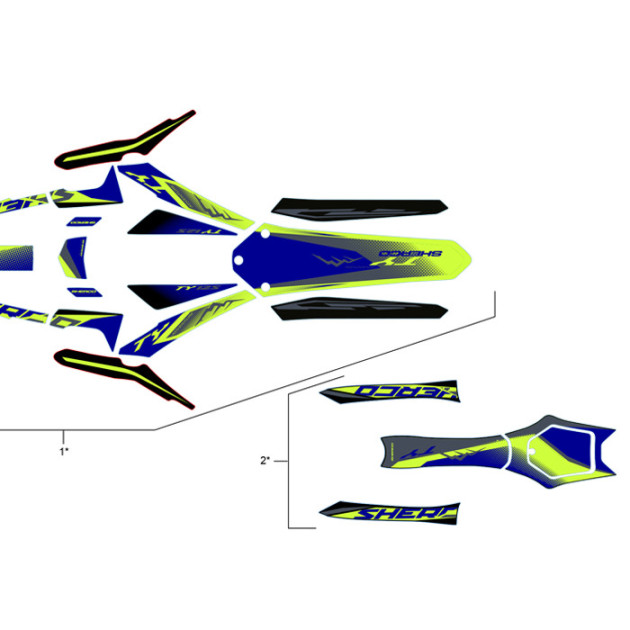 KIT STICKER FUEL TANK TY SHERCO LIMITED EDITION 2024