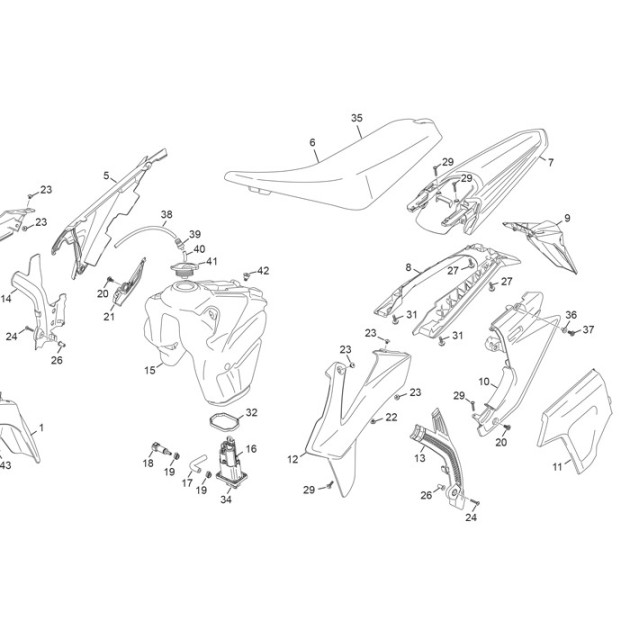 FUEL PUMP + GASKET ENDURO 2025