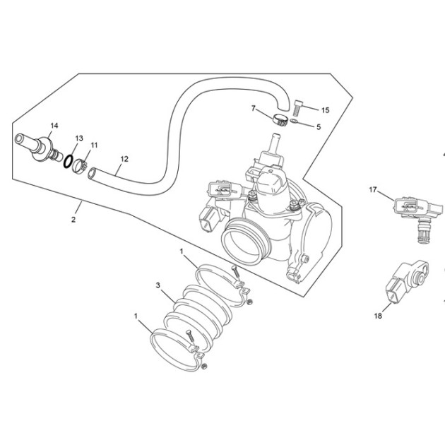 THROTTLE BODY ASSY END SYN 450 SEF 25
