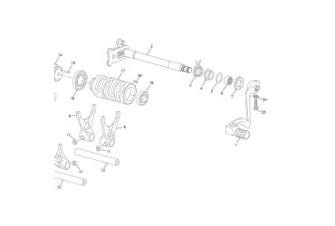 SPRING SPACER SHIFT 250/300 SE EFI