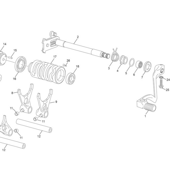 SPRING SPACER SHIFT 250/300 SE EFI
