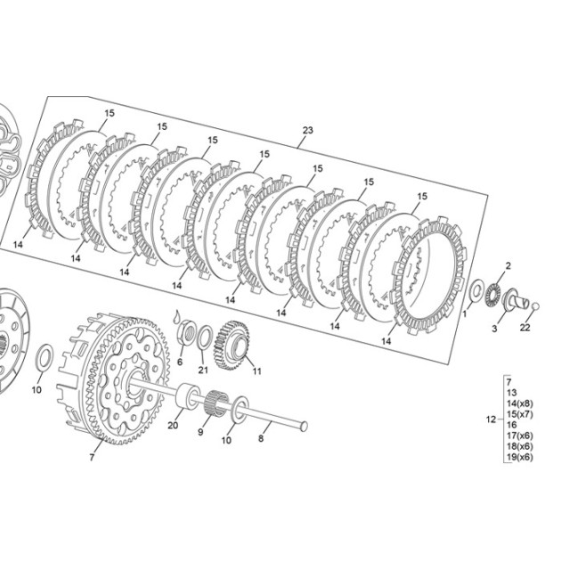 CLUTCH SET 250/300 SE EVO