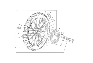 FRONT TYRE 90/90 - 21 MITAS TF