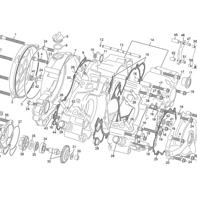 INJECTED CLUTCH CASE 125 SE EVO